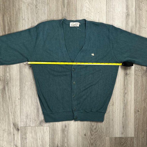 Arnold Palmer Vintage Green Medium Cardigan Sweater - Picture 5 of 7